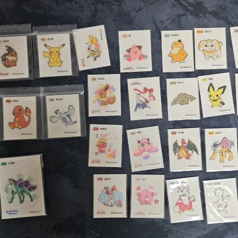 [BUNJANG] Pokemon Stickers Bundle Set / 포켓몬 띠부씰 일괄 판매