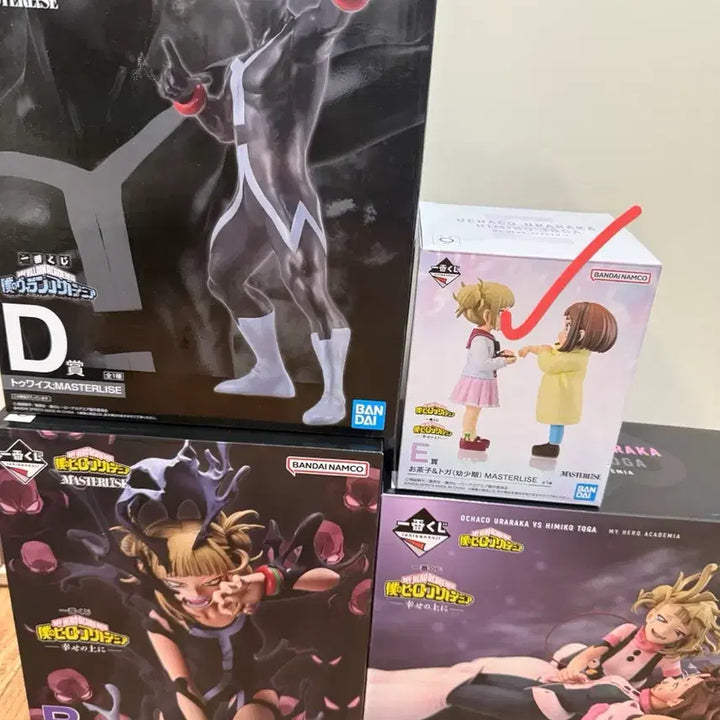 [BUNJANG] My Hero Academia Ichiban Kuji E Prize Toga &amp; Ochaco Childhood Figures (Sealed) / 나히아 제일복권 e상 토가 오챠코 유년기 피규어 개봉전시