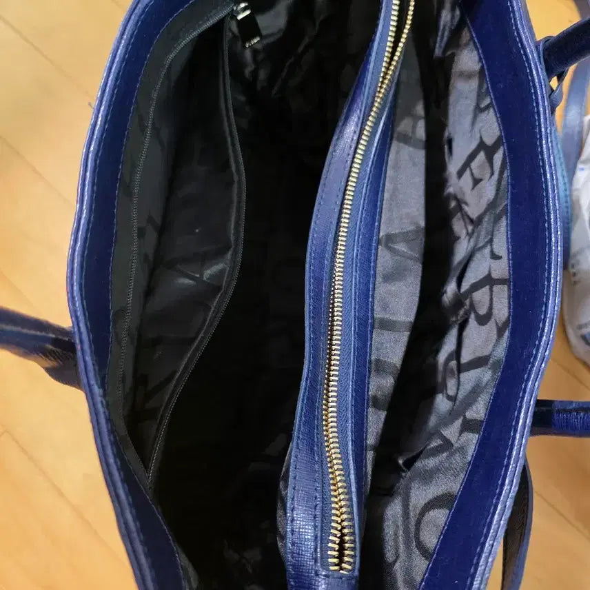 [BUNJANG] Furla Navy Leather Tote Bag / FURLA 네이비 가죽 토트백
