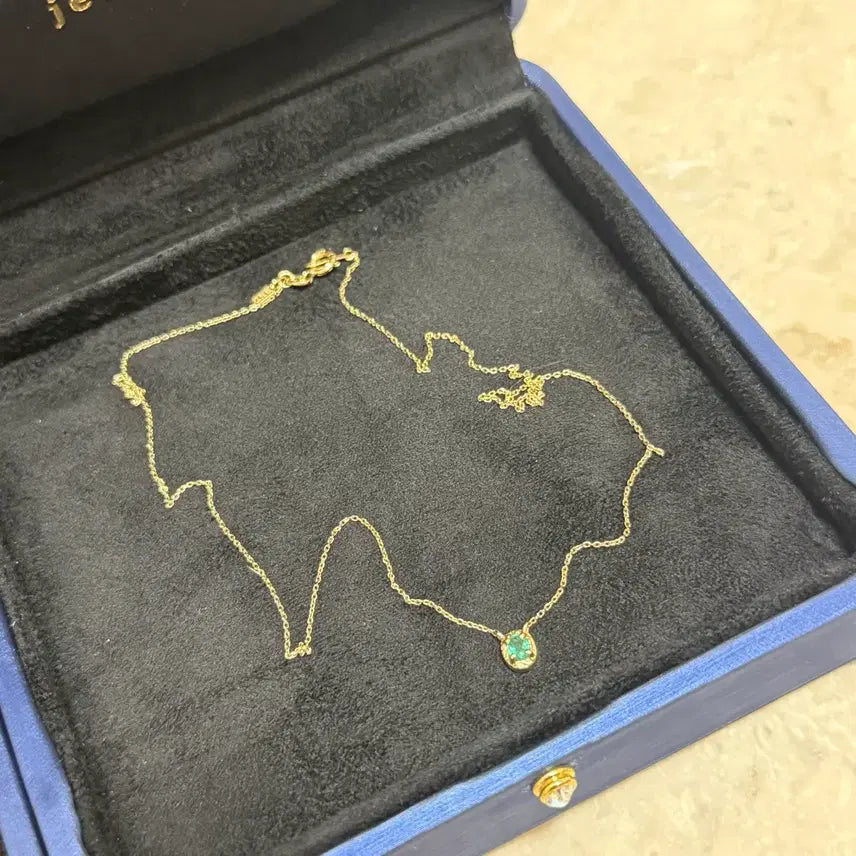 [BUNJANG] BND 14K Emerald Necklace / bnd 주얼리 14k 에메랄드 목걸이