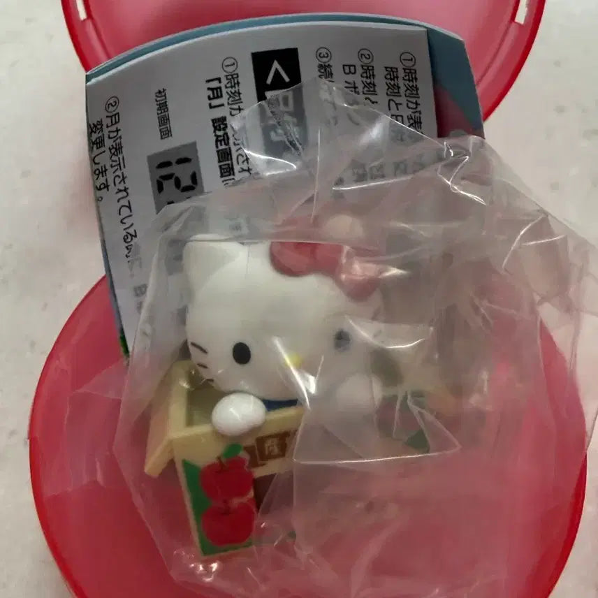 [BUNJANG] Sanrio Gacha Figure Cardboard Clock Hello Kitty / 산리오 가챠 피규어 골판지 시계 헬로키티