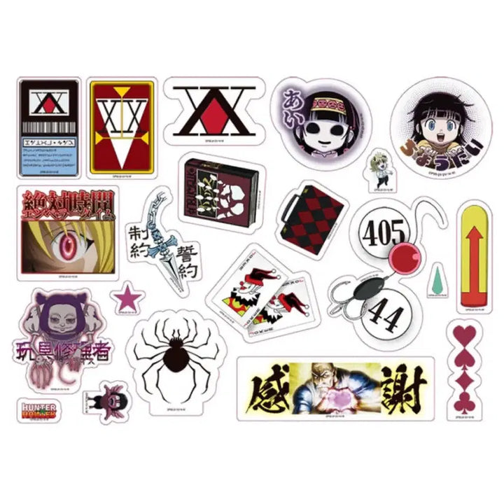 [BUNJANG] Hunter x Hunter Luggage Sticker Set (21 Types) / 미개봉) 헌터헌터 러기지 스티커 세트