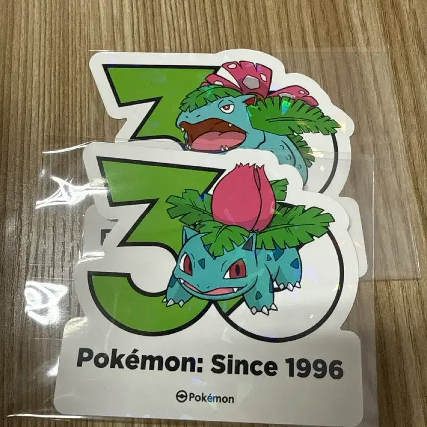 [BUNJANG] Pokemon 30th Anniversary Sticker Bundle Set - Venusaur &amp; Venusaur / 일괄) 포켓몬 30주년 스티커 이상해풀 &amp; 이상해꽃