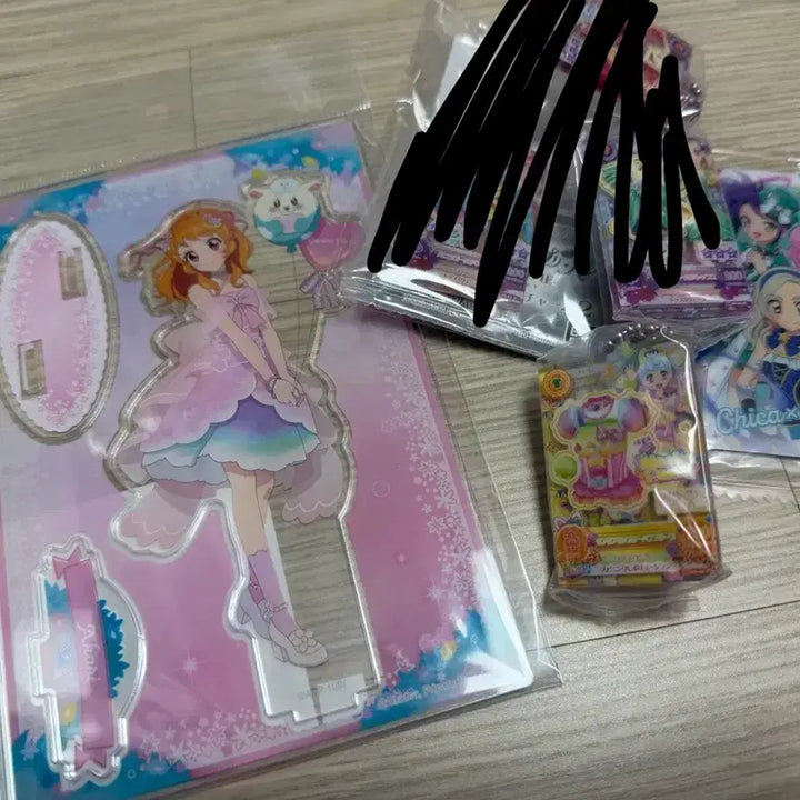 [BUNJANG] Aikatsu! Star Party Akari Acrylic Wafer Card Gashapon / 아이카츠 스타파라 가든파티 아카리 아크릴 웨하스 가샤폰