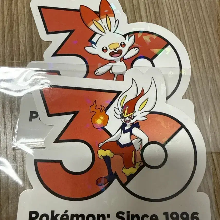 [SOLD OUT] 일괄) 포켓몬 30주년 스티커 염버니 에이스번