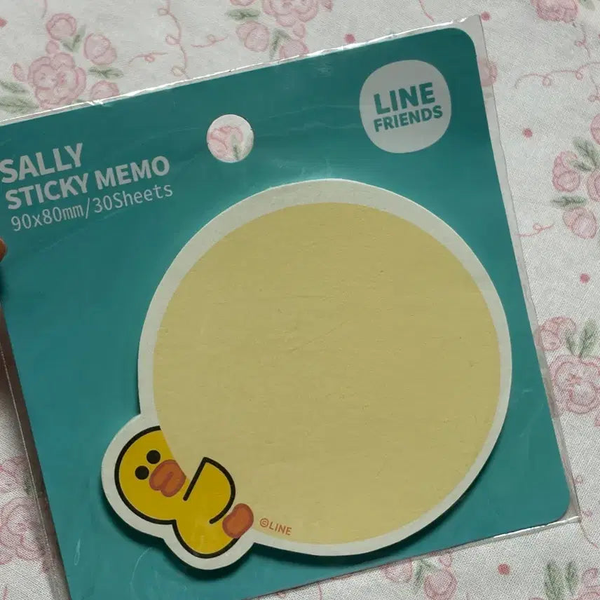 [BUNJANG] Line Friends Sally Chick Sticky Memo Pad / 라인프렌즈 병아리 점착 메모지 샐리