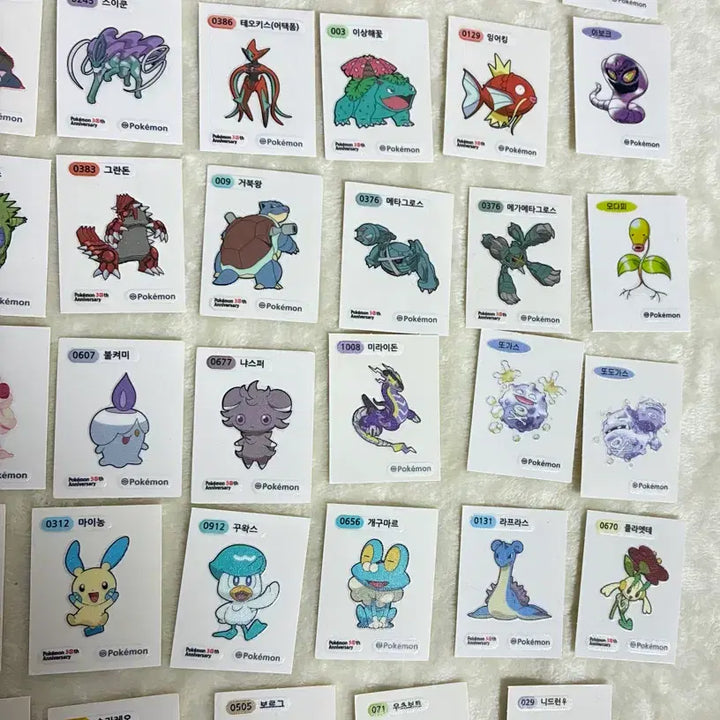 [BUNJANG] Pokemon 30th Anniversary Artwork Sticker Collection / 포켓몬 띠부씰 (30주년 로고, 아트윅, 시즌 여러개 등 교환 및 판매)