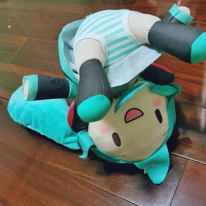 [SOLD OUT] 30cm 인형팬티 민트 줄무늬 리본팬티 빤쮸 미쿠팬티 하츠네미쿠