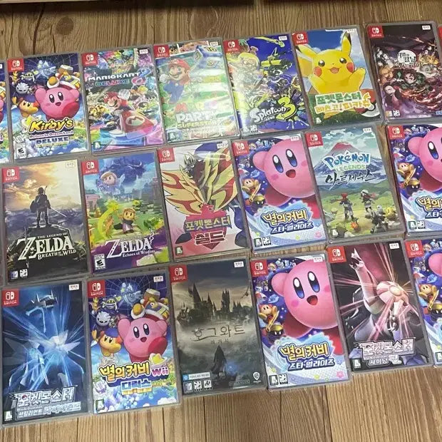 [BUNJANG] Nintendo Switch Game Cartridges (Pokemon, Zelda, Kirby, Mario) / 닌텐도 스위치 개당4.7만원  (포켓몬스터/젤다/커비/마리오 등