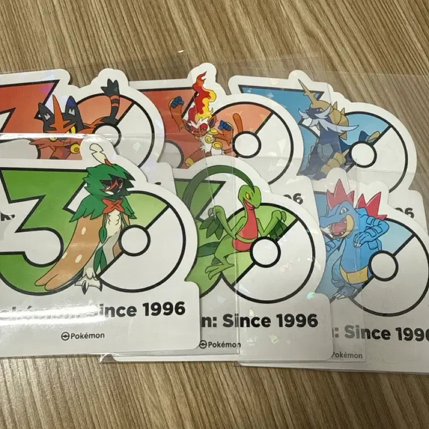 [BUNJANG] Pokemon 30th Anniversary Starter Stickers / 포켓몬 30주년 스티커 스타팅