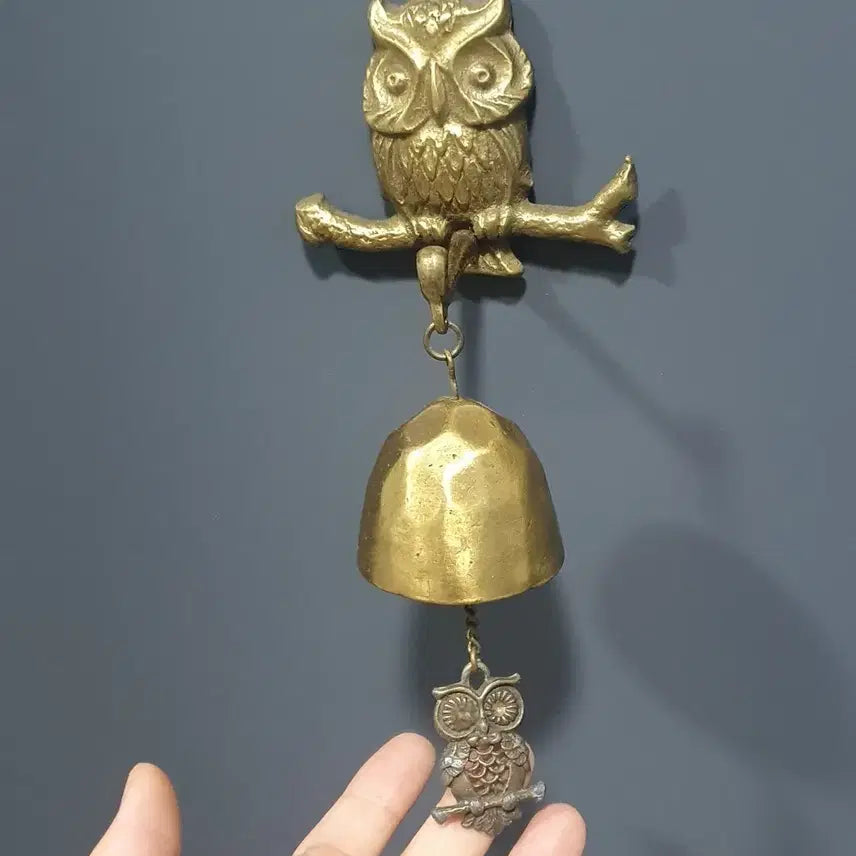 [BUNJANG] Antique Owl Doorbell / 부엉이 현관종 엔틱 엔티크 골동품