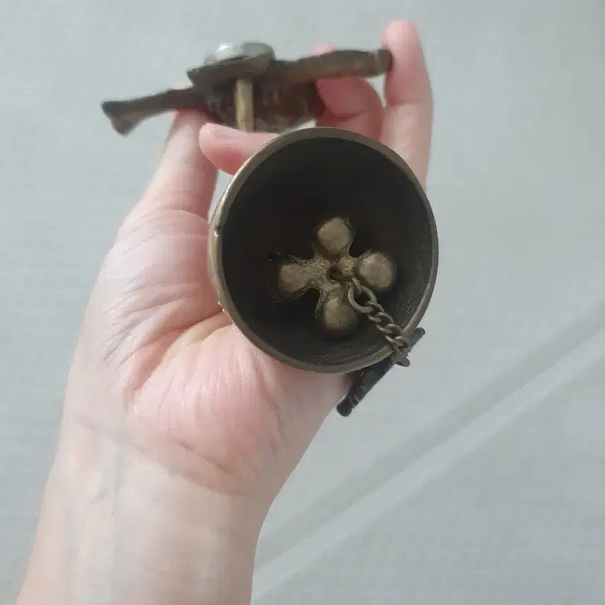 [BUNJANG] Antique Owl Doorbell / 부엉이 현관종 엔틱 엔티크 골동품