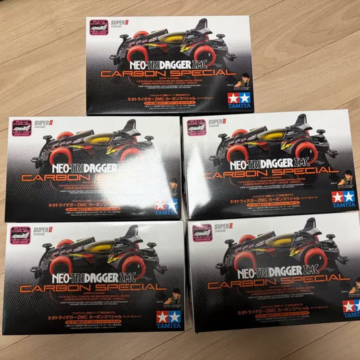 [BUNJANG] Tamiya Neo Tryadger ZMC Carbon Special 5-Set Bundle (Sealed) / 타미야 네오 트라이다가 zmc 카본 스페셜 5종 일괄 미개봉