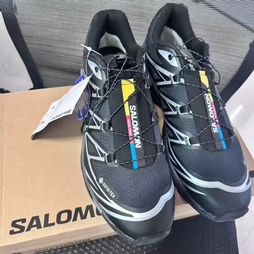[BUNJANG] Salomon XT-6 GORE-TEX Black Silver Sneakers (275mm) / 살로몬 XT-6 고어텍스 블랙 실버 275MM