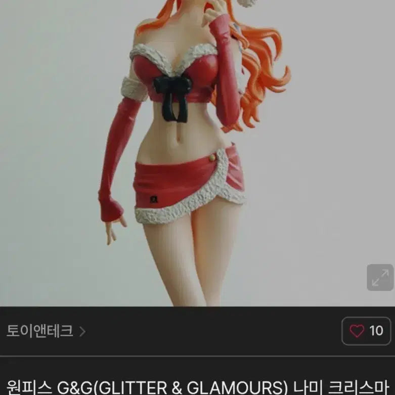 [BUNJANG] One Piece Glitter &amp; Glamours Nami Christmas Red Version Figure / 원피스 G&amp;G(GLITTER &amp; GLAMOURS) 나미 크리스마스 레드