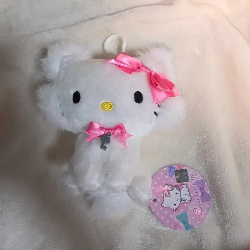 [BUNJANG] Sanrio Charmmy Kitty Cat Plush Keychain / 새상품/정품 산리오 챠미키티 고양이 인형 키링