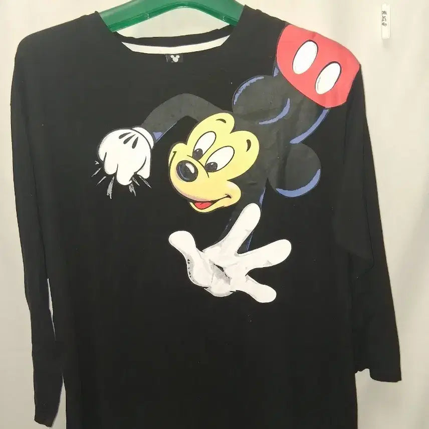 [BUNJANG] Disney Mickey Mouse Long Sleeve T-Shirt Black Size 95 / 디즈니 미키마우스 긴팔 티셔츠 블랙95