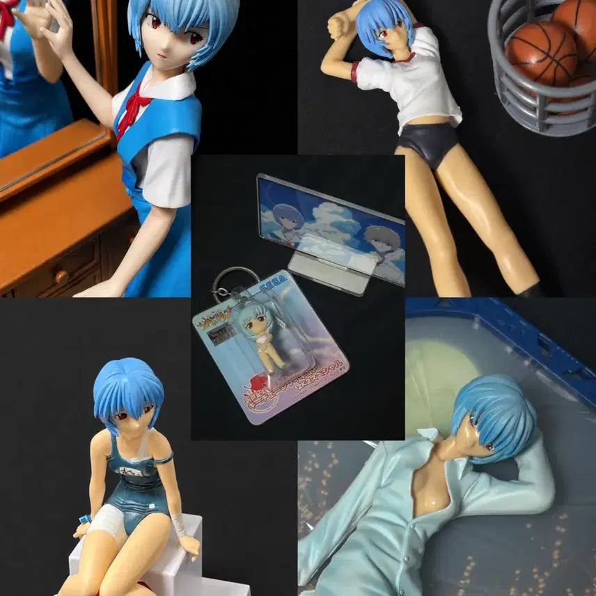 [BUNJANG] Evangelion Rei Ayanami Figure Set - 4 Types / 에반게리온 아야나미레이 피규어 일괄 4종