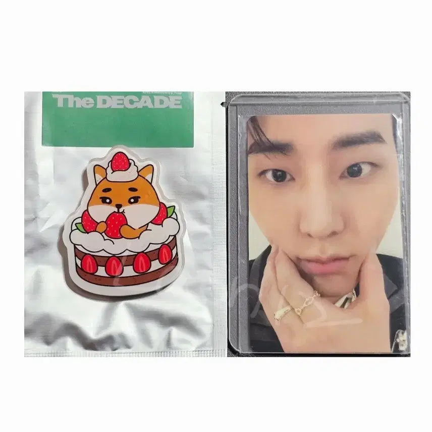 [BUNJANG] Day6 Young K Agungbbang Photocard + Daejeon Strawberry Siru Cake Magnet / 데이식스 영케이 아궁빵 포카 + 대전 딸기시루 케 마그넷