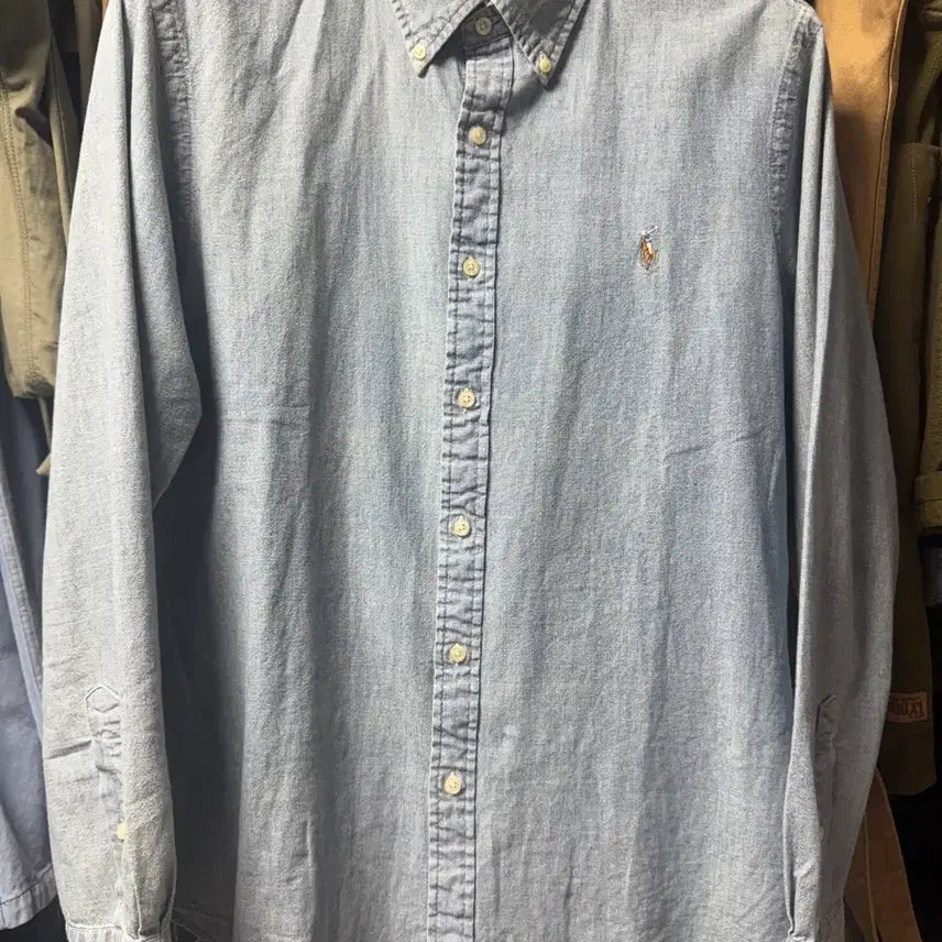 [SOLD OUT] 폴로 랄프로렌 샴브레이 셔츠 슬림핏 XL (105)
