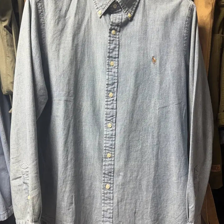 [SOLD OUT] 폴로 랄프로렌 샴브레이 셔츠 슬림핏 XL (105)