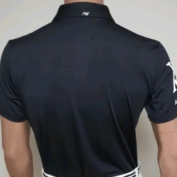 [BUNJANG] Black &amp; White Golf Short Sleeve Polo Shirt / 블랙앤화이트 골프 반팔 카라티