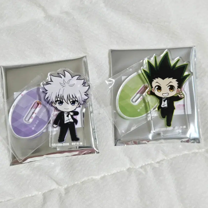 [BUNJANG] Hunter x Hunter Gon &amp; Killua Suit Mini Acrylic Stand Bundle Set / (일괄) 헌터헌터 곤 + 키르아 수트 정장 미니 아크릴 스탠드
