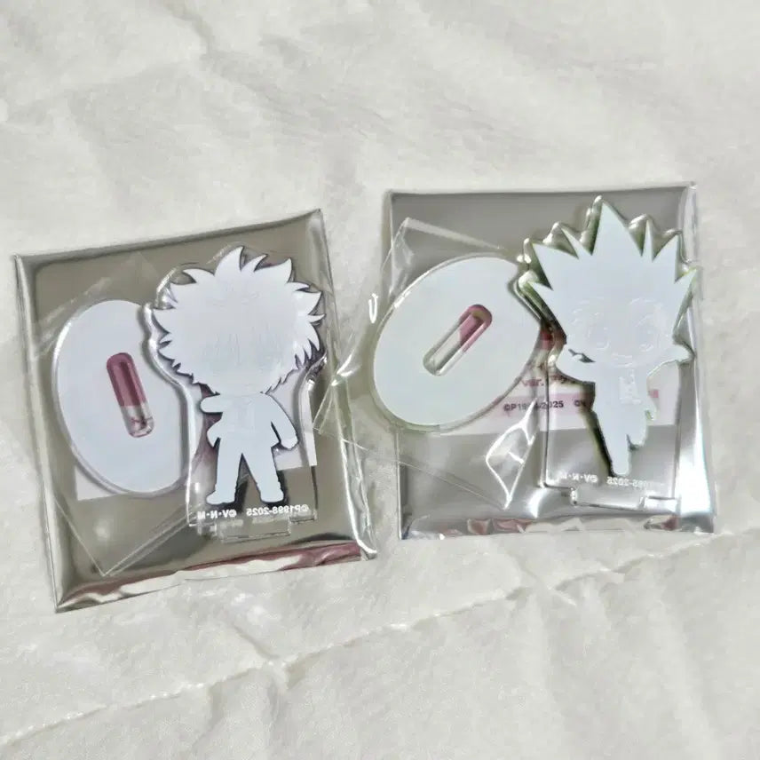 [BUNJANG] Hunter x Hunter Gon &amp; Killua Suit Mini Acrylic Stand Bundle Set / (일괄) 헌터헌터 곤 + 키르아 수트 정장 미니 아크릴 스탠드