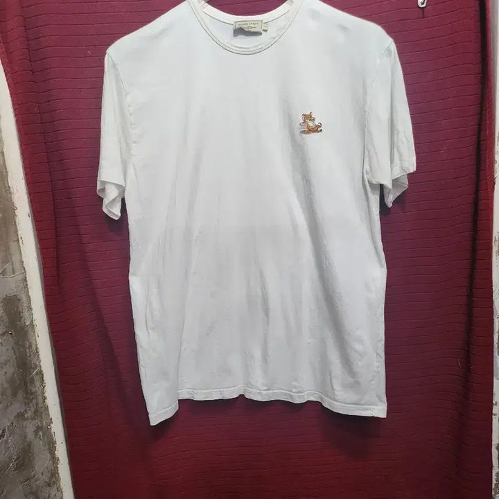 [SOLD OUT] 메종키츠네 폭스헤드 반팔 티셔츠 화이트
