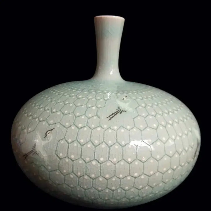 [SOLD OUT] 해림 이춘규 청자 학문양 병