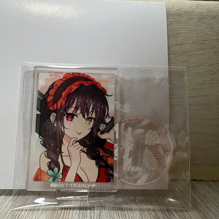 [BUNJANG] Date A Live Kurumi Mini Acrylic Stand (Date &amp; Vacance Ver.) / 데이트 어 라이브 V 데이트 바캉스 Ver. 쿠루미 미니 아크릴 스탠드
