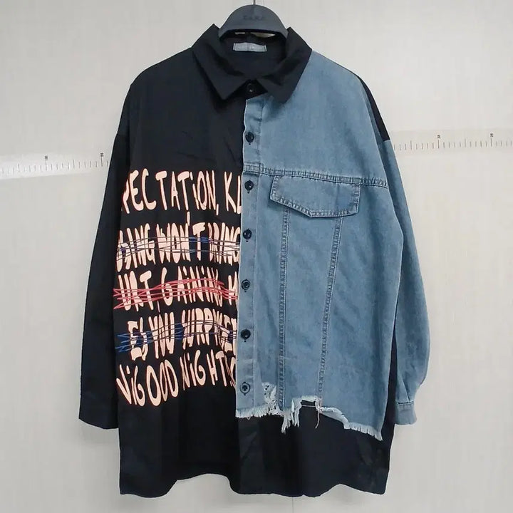 [SOLD OUT] 르닉앤맥코이 듀얼 톤 셔츠 데님 배색 셔츠