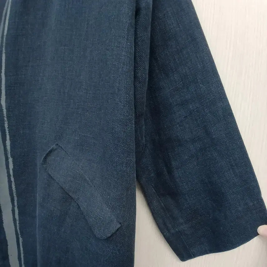 [SOLD OUT] 윤호문희 네이비 코트 린넨 혼방