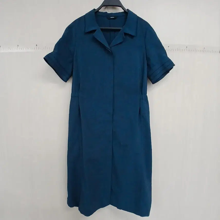 [SOLD OUT] 헤지스 원피스 셔츠 카라 반팔 네이비