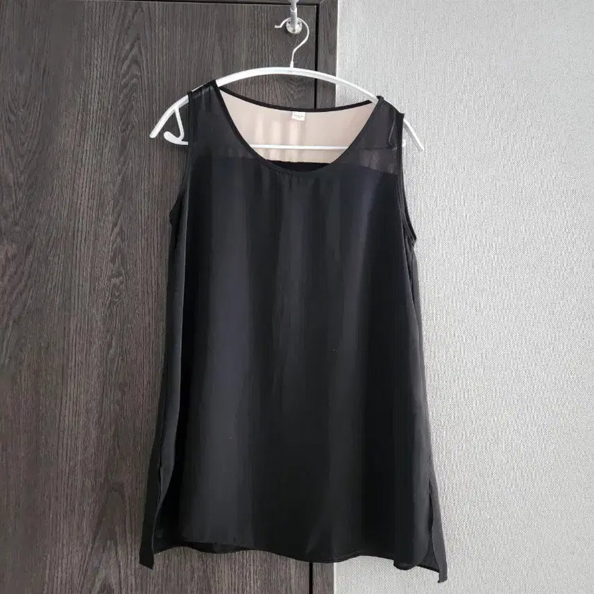 [SOLD OUT] 새상품급) PATRICE BREAL 배색 쉬폰 민소매 블라우스 66 무배