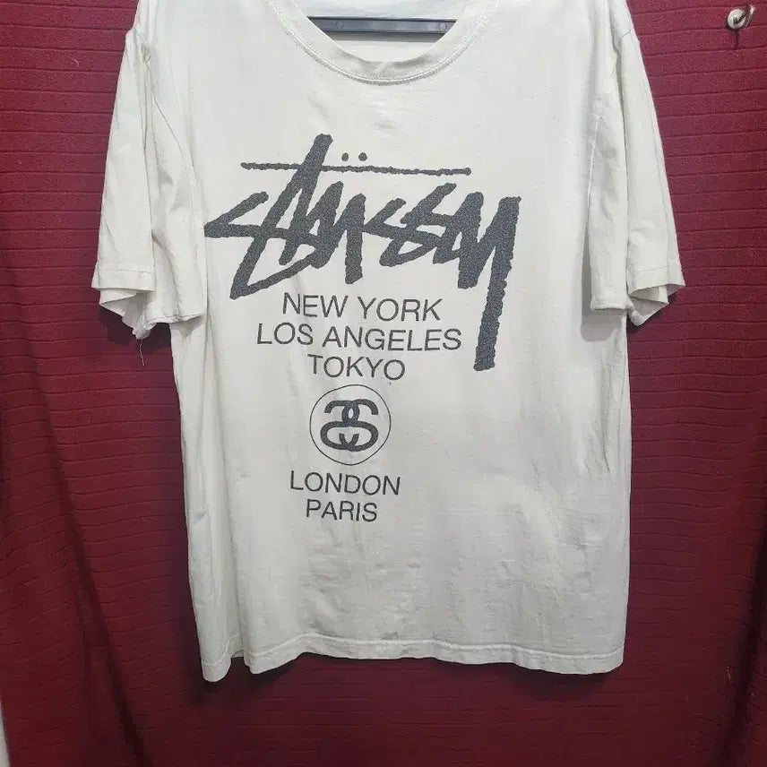 [SOLD OUT] 스투시 월드투어 반팔티 화이트