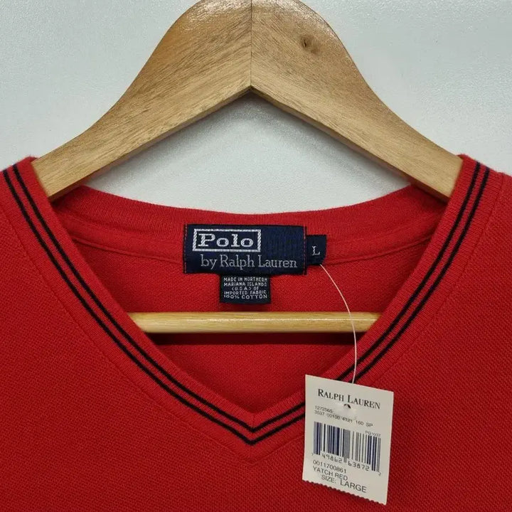 [SOLD OUT] 폴로 랄프로렌 브이넥 반팔티 붉은색