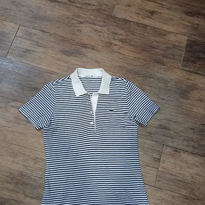 [SOLD OUT] 라코스테 스트라이프 카라티 36
