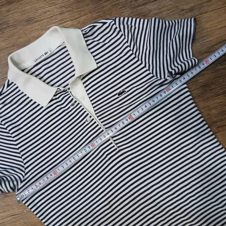 [SOLD OUT] 라코스테 스트라이프 카라티 36