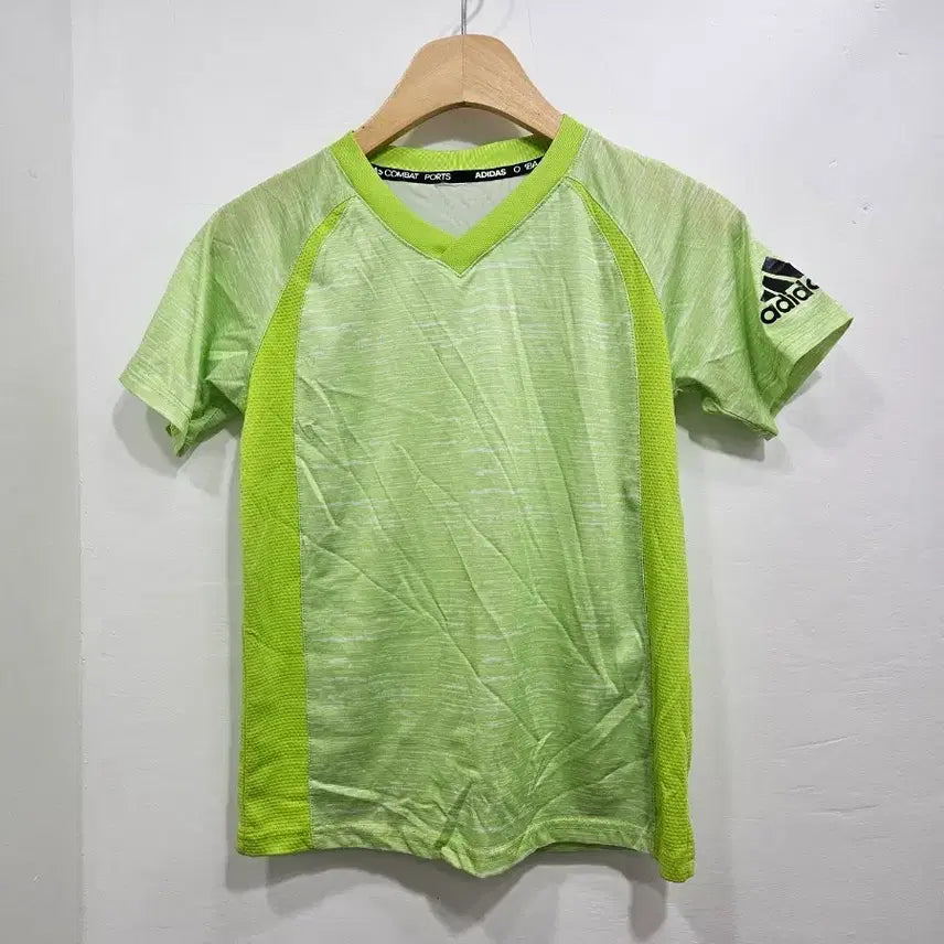 [SOLD OUT] 아디다스 반팔 키즈 티셔츠, 라임 그린