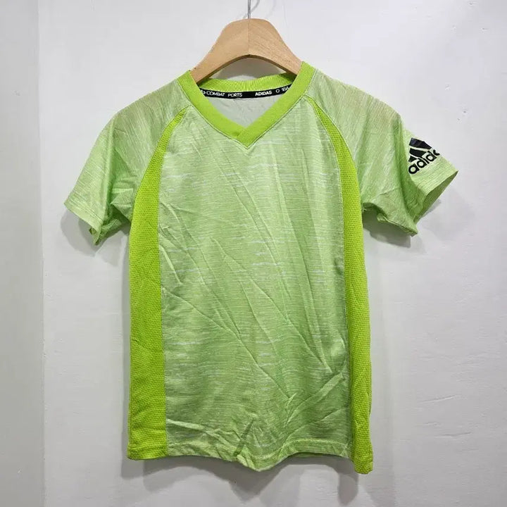 [SOLD OUT] 아디다스 반팔 키즈 티셔츠, 라임 그린