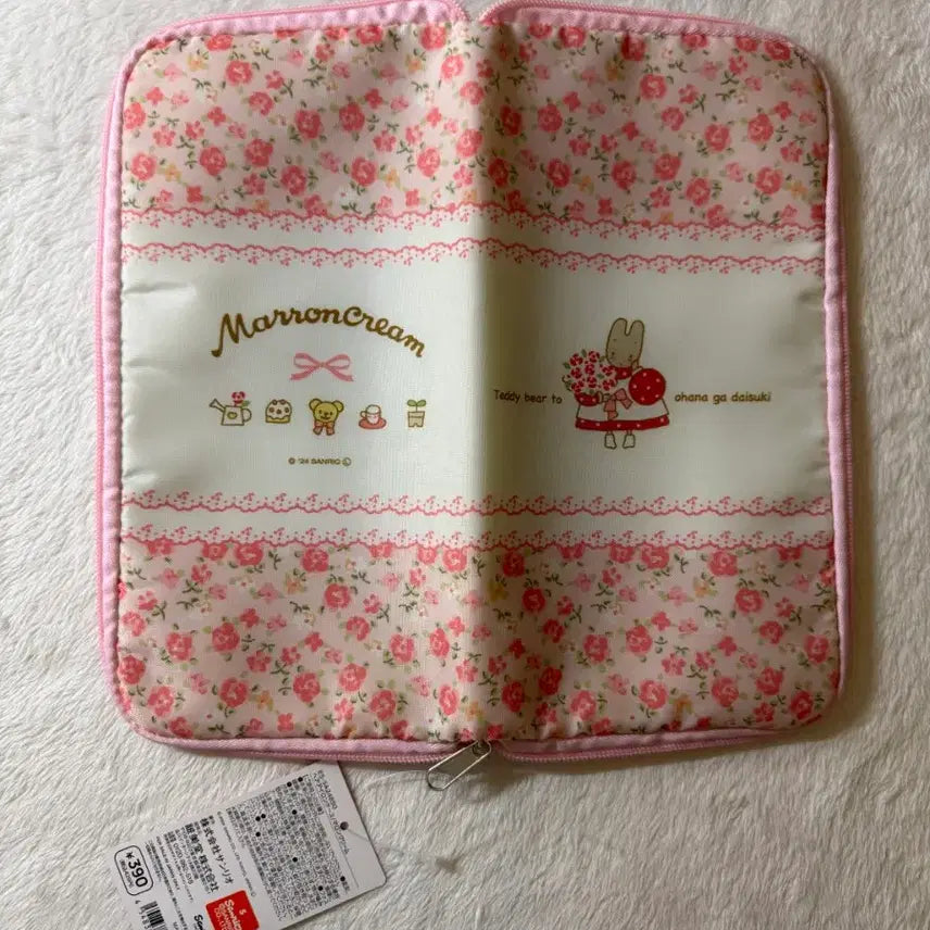 [BUNJANG] Sanrio Marron Cream Hair Iron Storage Case Zipper Pouch Pencil Case / 미사용) 산리오 마론크림 고데기 수납케이스 지퍼 파우치 필통