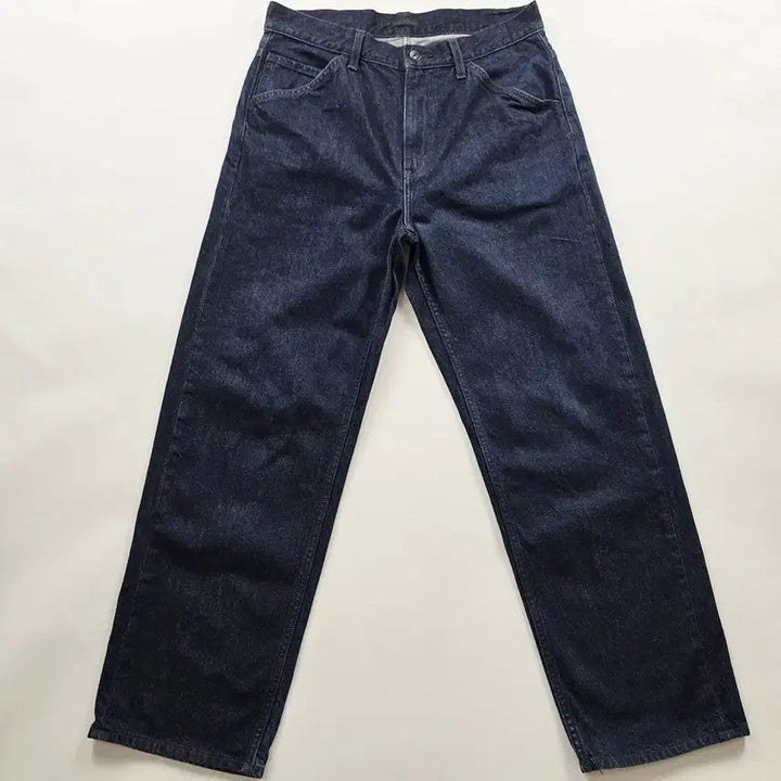 [SOLD OUT] 유니클로 청바지 진청 일자 와이드 데님팬츠 사이즈32 R6192