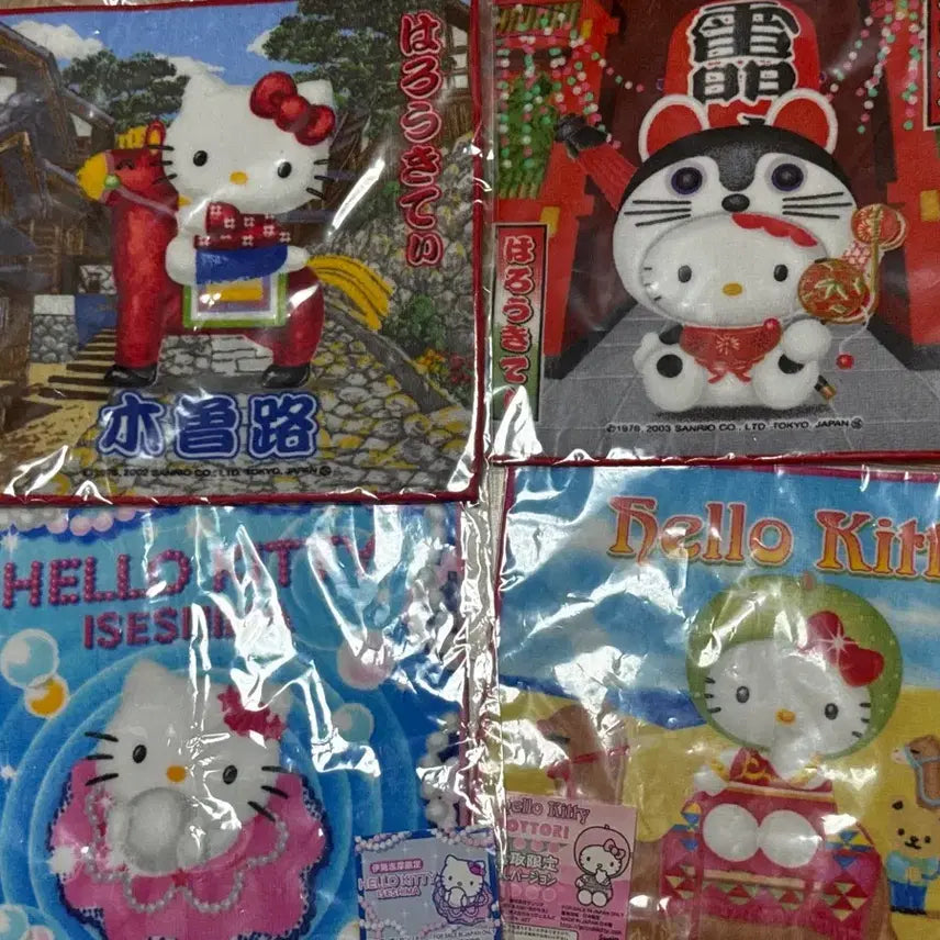 [SOLD OUT] 고전 키티 핸드타올 손수건 일괄