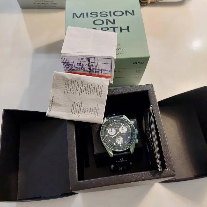 [SOLD OUT] 문스와치 오메가 미션 투 어스 풀박스 국내스템핑