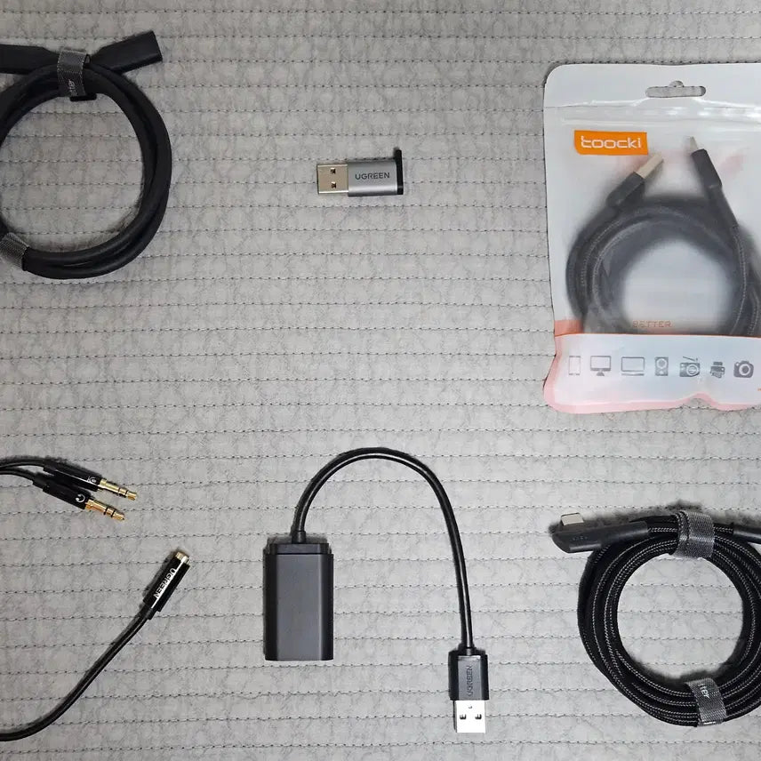 [BUNJANG] UGREEN Audio Converter, USB C Cables, and Adapters / 유그린 케이블류 (오디오 컨버터, C타입 연장케이블, C TO A, C