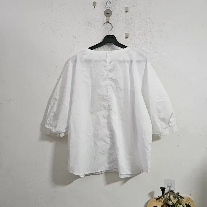 [BUNJANG] White Short Sleeve Blouse / 반팔 블라우스 화이트