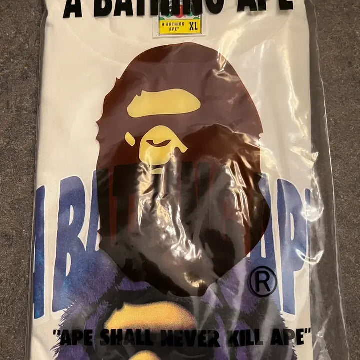 [BUNJANG] BAPE Fu Ape Head T-Shirt White XL / 베이프 푸 에이프 헤드 티셔츠 화이트 팝니다