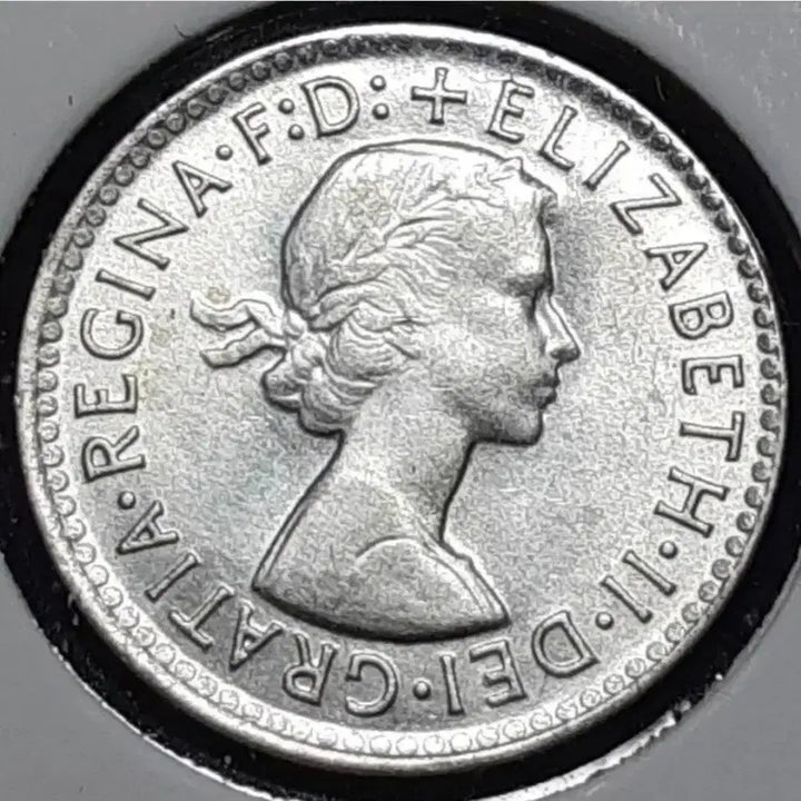 [BUNJANG] Australia 1963 3 Pence Silver Coin (Uncirculated) / [은화] 오스트레일리아 미사용 1963년 3펜스.외국주화 주화 화폐 동전