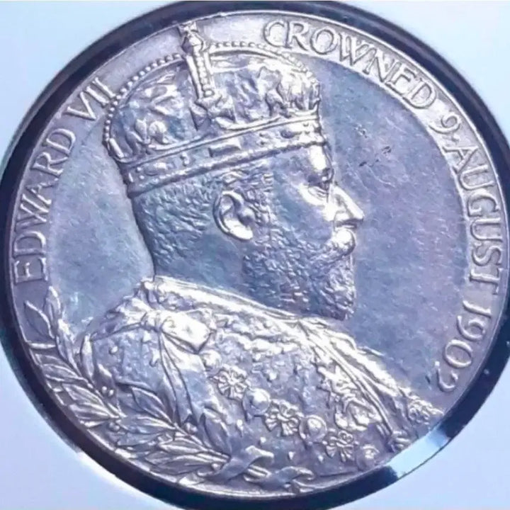 [BUNJANG] 1902 Edward VII Coronation Silver Medal / [은화] 영국 미사용 1902년 에드워드7세 대관식 은메달.외국주화 주화